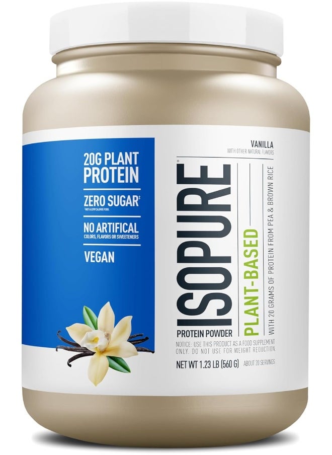Vanilla Vegan Protein Powder, With Monk Fruit Sweetener & Amino Acids, Post Workout Recovery, Sugar Free, Plant Based, Organic Pea Protein, Dairy Free, 22 Servings (Packaging May Vary)