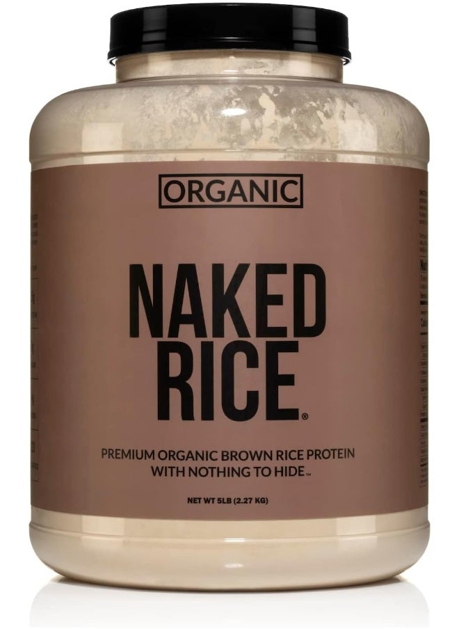 Naked Rice - Organic Brown Rice Protein Powder - Vegan Protein Powder - 5Lb - 76 Servings
