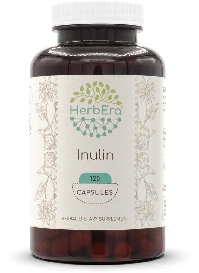 Inulin Capsules, 500 Mg, Inulin From Jerusalem Artichoke (120 Capsules)