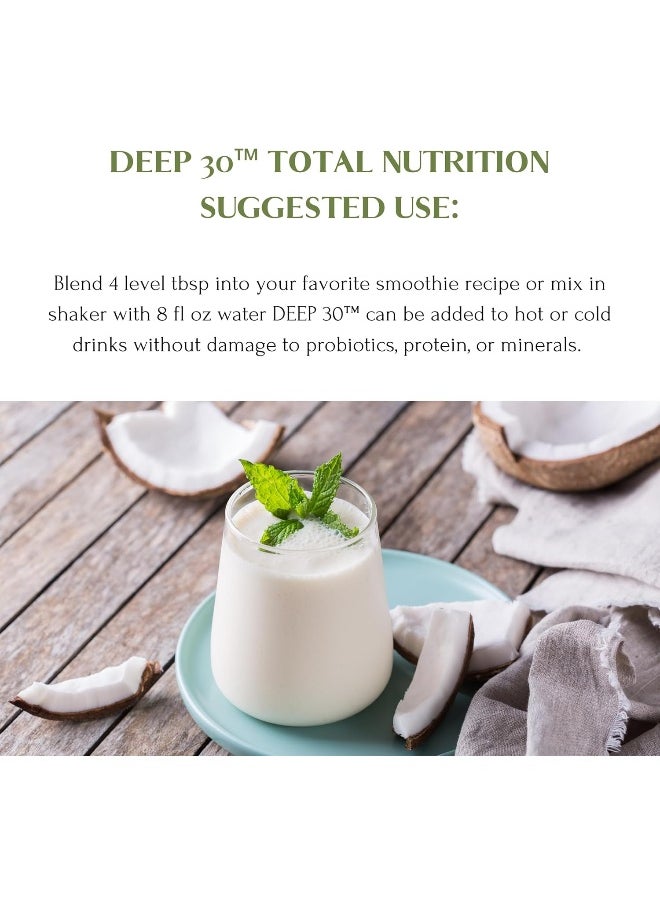 Mt. Capra Since 1928 Deep-30 Meal Replacement Shake, Goat Protein Powder With Grass Fed Whey Protein And Casein Protein, Minerals And Bc-30 Probiotics, Coconut Dream Flavour - 0.9Kg