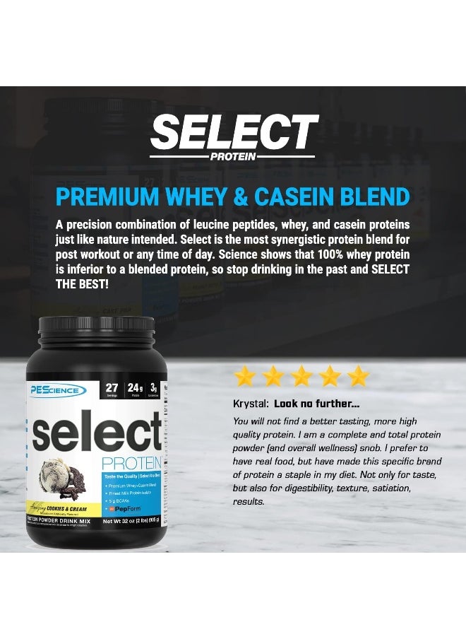 - Select Protein - Whey & Casein Protein Powder Supplement Blend - 27 Servings (Cookies N' Cream)