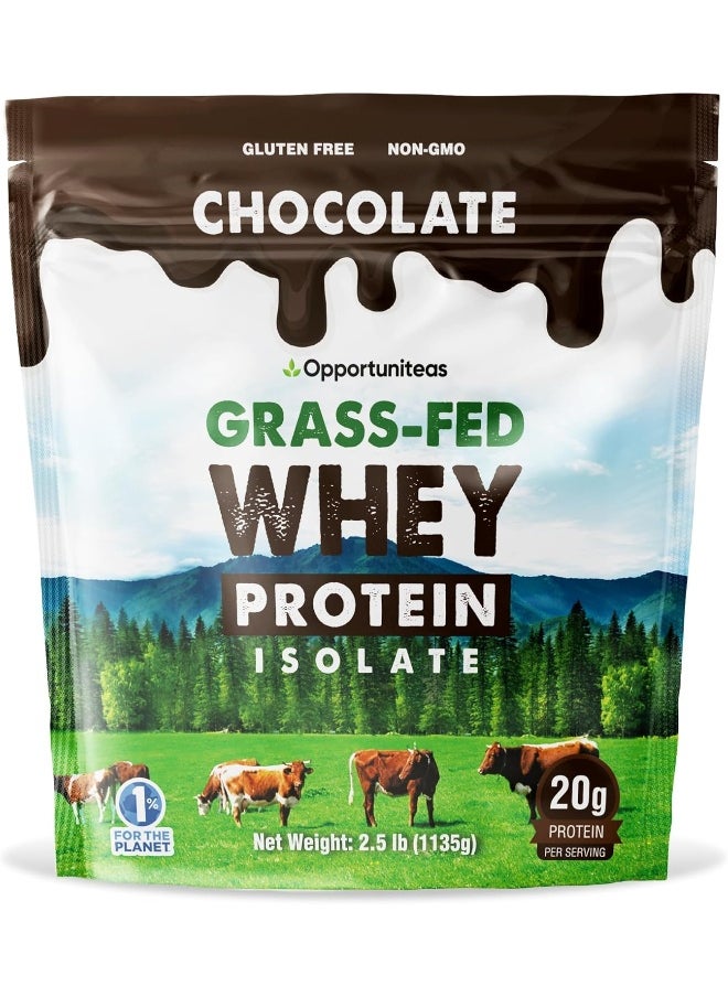 Grass Fed Chocolate Whey Protein Isolate Powder