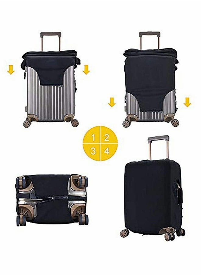 hickened Luggage Cover, Water proof Travel Gear Luggage Protective Cover, Washable Spandex Suitcase Cover for 25