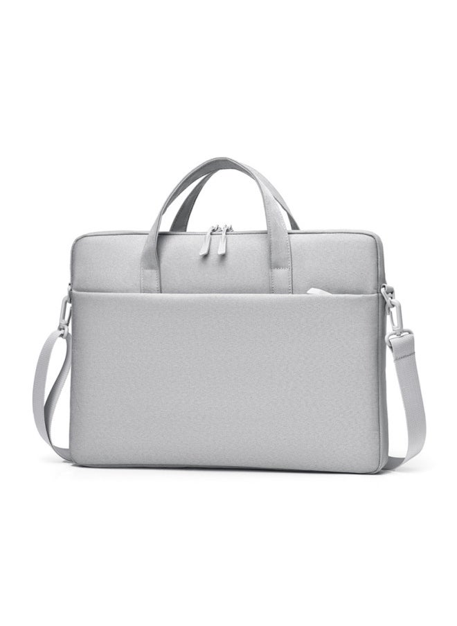 Logo Computer Bag 15.6 Inch Airbag Portable Notebook Solid Color Business Commuter Shoulder Messenger Bag Wholesale-Color:Gray Air Cushion Style-Size:15-16inch