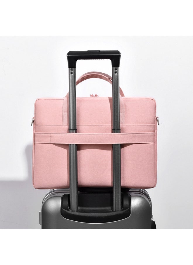 Logo Computer Bag 15.6 Inch Airbag Portable Notebook Solid Color Business Commuter Shoulder Messenger Bag Wholesale-Color:Gray Air Cushion Style-Size:15-16inch