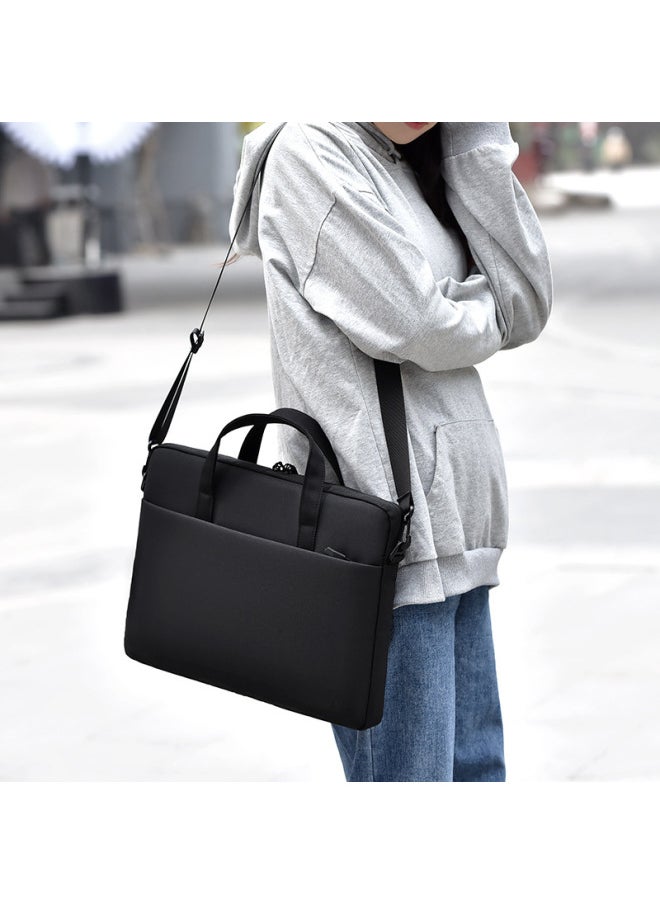 Logo Computer Bag 15.6 Inch Airbag Portable Notebook Solid Color Business Commuter Shoulder Messenger Bag Wholesale-Color:Gray Air Cushion Style-Size:15-16inch