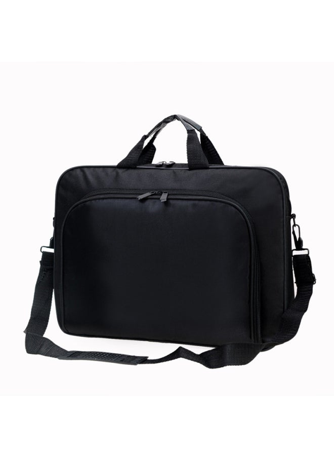 Large Capacity Computer Bag Portable Single Shoulder Slant Cross 15.6 Inch 17 Inch Business Document Computer Bag-Dimensions:15.6-inch Thick