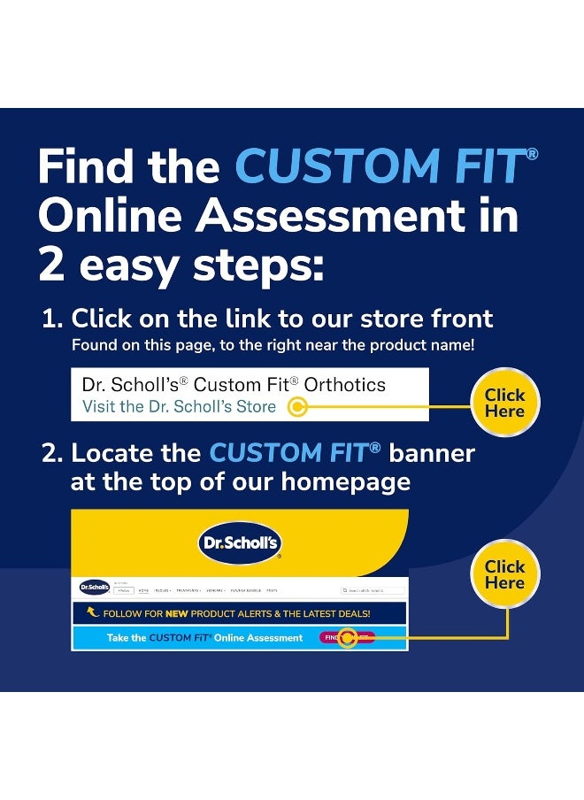 Dr. Scholl’S Custom Fit Orthotics 3/4 Length Inserts Cf 230