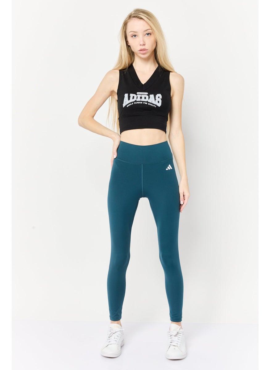 Women Sportswear Fit Training Leggings, Dark Green