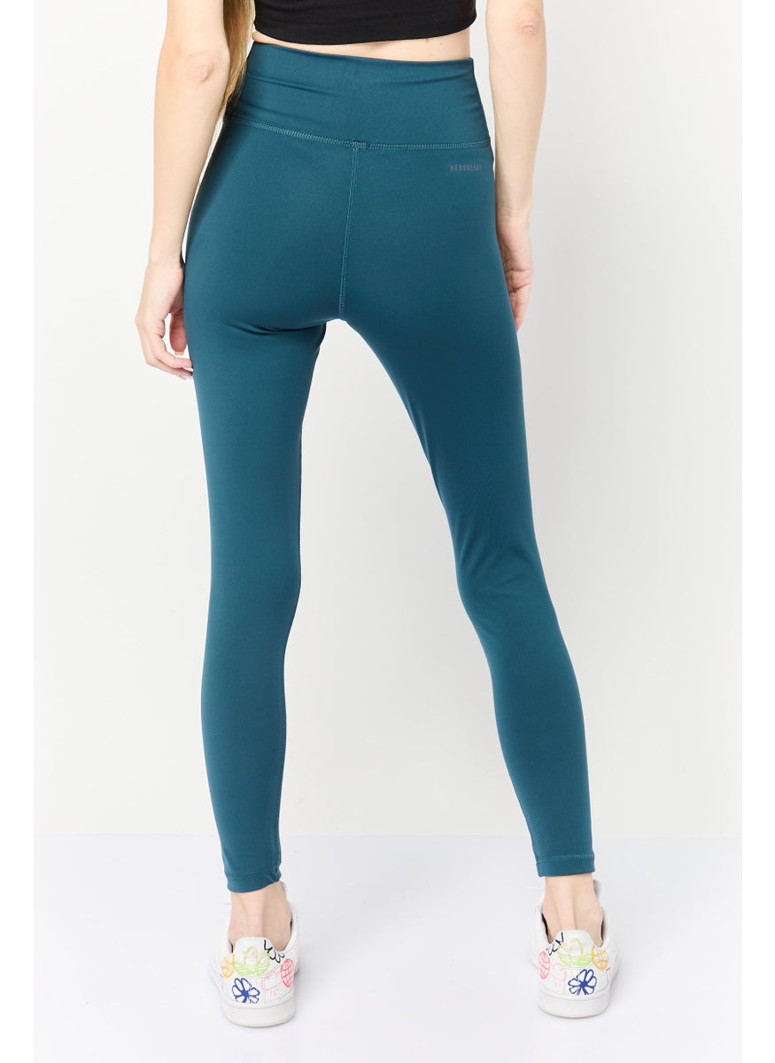 Women Sportswear Fit Training Leggings, Dark Green