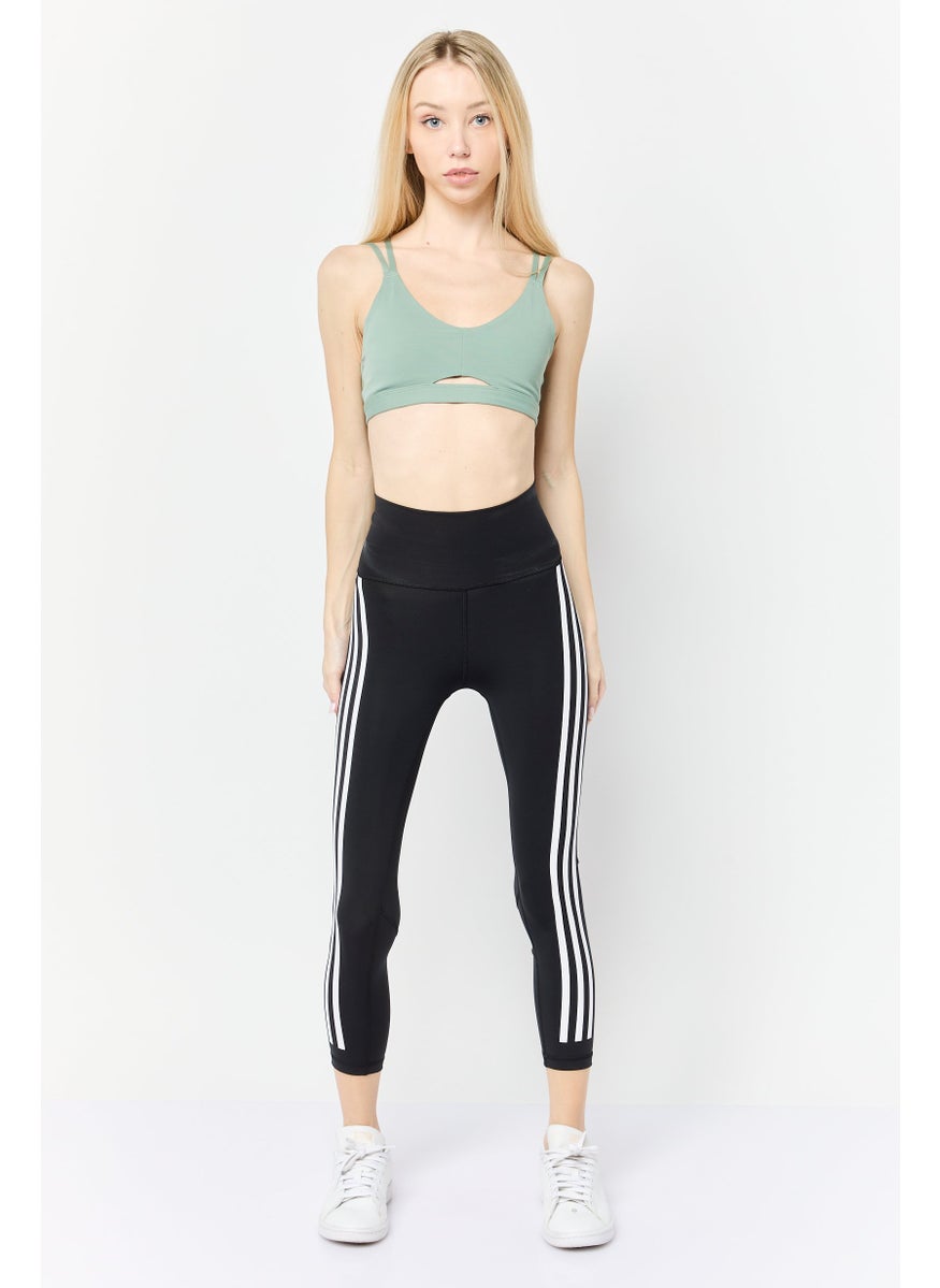 Women Tight Fit 7/8 Training Leggings, Black