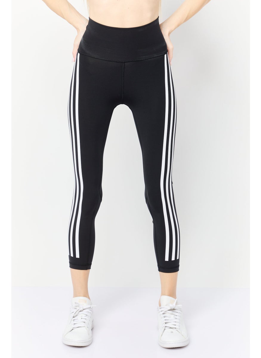 Women Tight Fit 7/8 Training Leggings, Black
