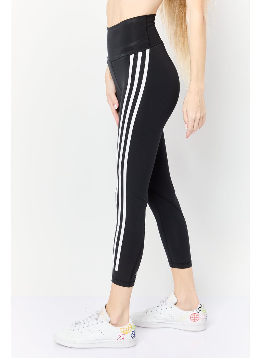 Women Tight Fit 7/8 Training Leggings, Black