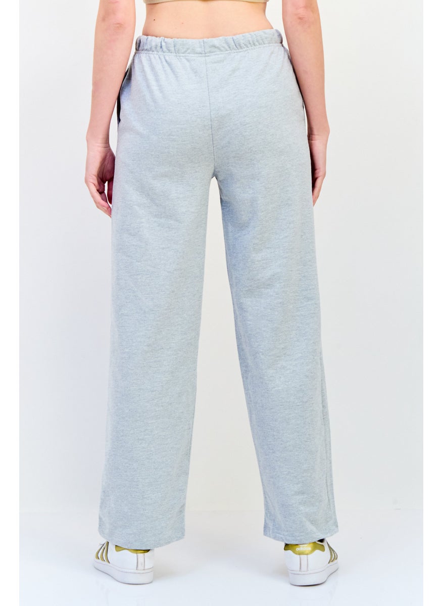 Women Looney Tunes Print Drawstring Jogger Pants, Grey
