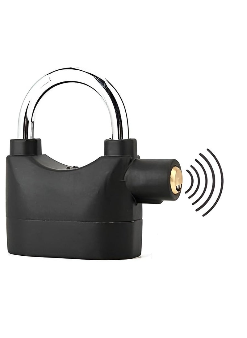 Vaxtore Security Padlock Door Security Alarm Lock for Home Safety Bicycle Motorbike Waterproof AntiTheft Motion Detection Siren 110DBA Heavy Duty Shackle Lock with 3 Keys MultiPurpose