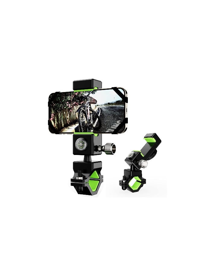 Bike Phone Mount, Bicycle & Motorcycle Handlebar Cell Phone Holder,  Mountain & Road Bicycle Handlebar Holder, Universal with 360° Fit  for iPhone and more 4.7
