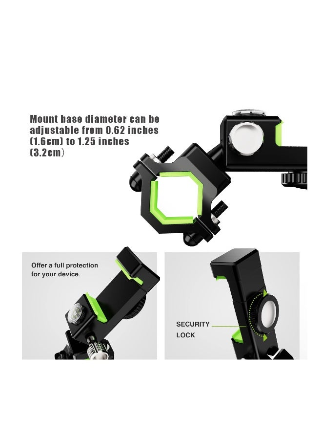 Bike Phone Mount, Bicycle & Motorcycle Handlebar Cell Phone Holder,  Mountain & Road Bicycle Handlebar Holder, Universal with 360° Fit  for iPhone and more 4.7