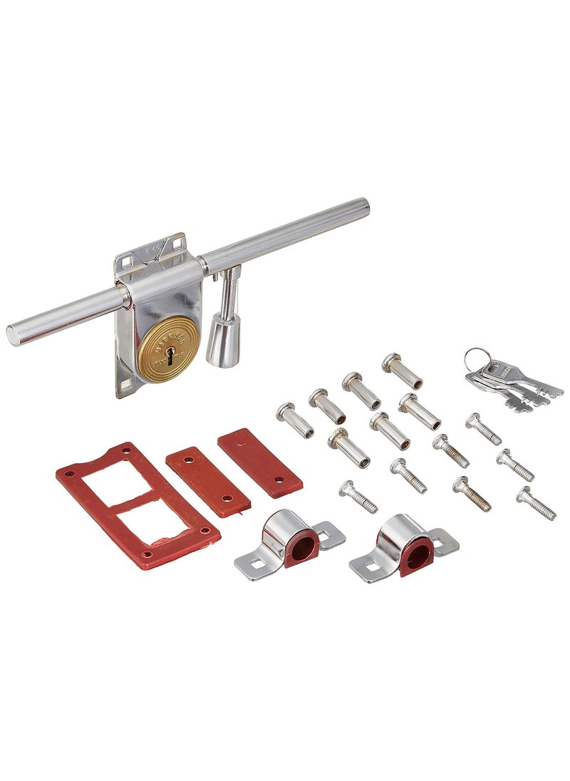Harrison H0501 275mm Iron Six Lever Bcp Rod Lock Set Silver