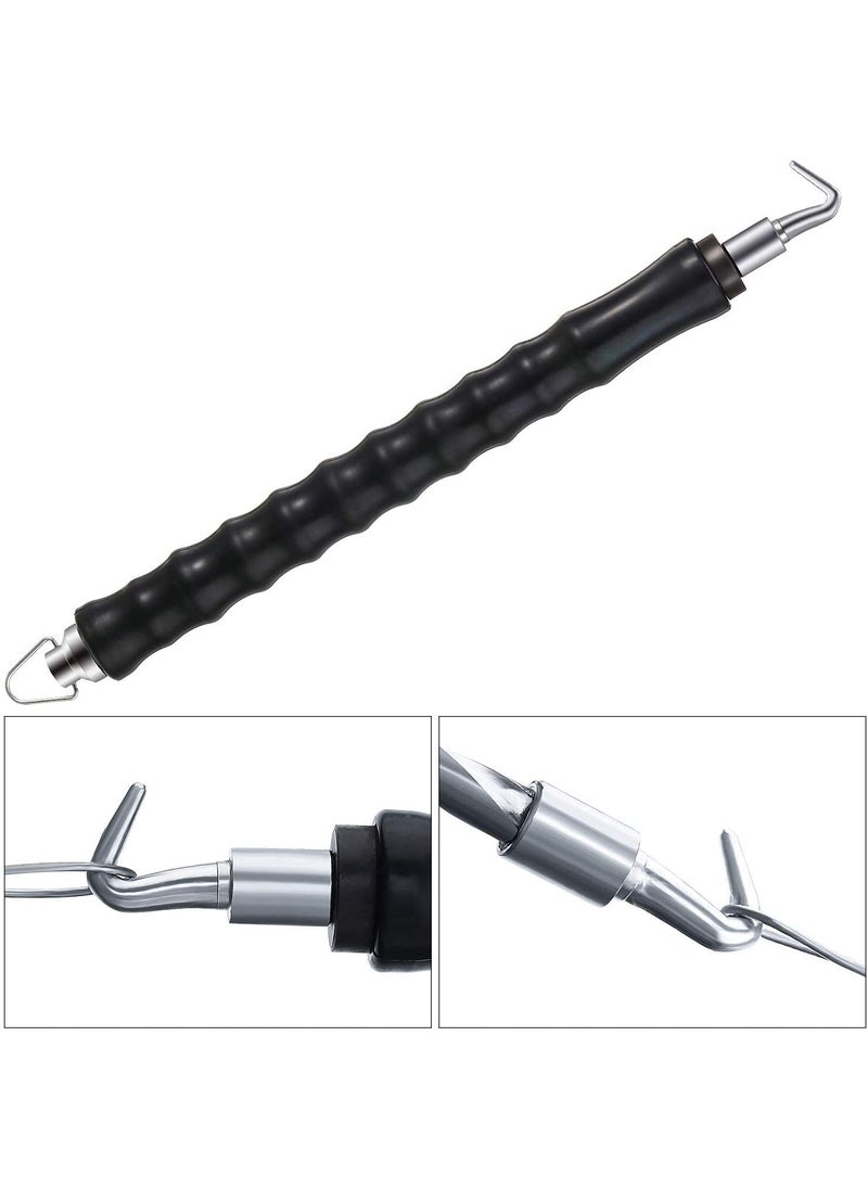 VENEKETY Semi Automatic Fast Rebar Wire Twisting Machine Concrete Slab Work Metal Wire Twister Fence Like Cutting Pliers Pull Tie Tool 30cm Long
