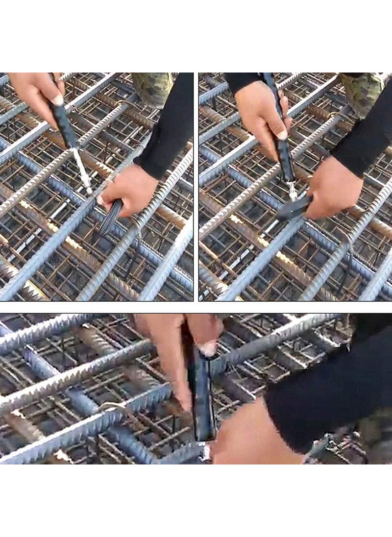 VENEKETY Semi Automatic Fast Rebar Wire Twisting Machine Concrete Slab Work Metal Wire Twister Fence Like Cutting Pliers Pull Tie Tool 30cm Long