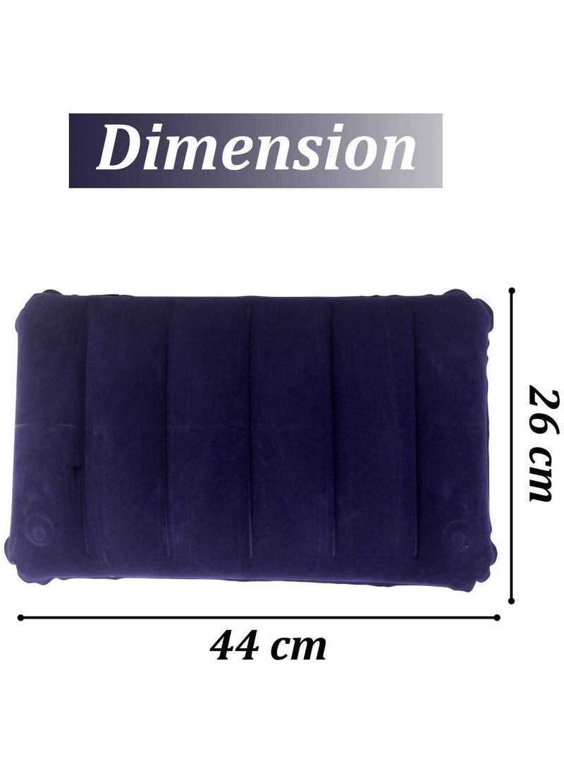 INTELLIE Trade Ventures Polyester Air Pillow Camping Ultralight Portable Ergonomic Pillow Air Cushion Backpacking Pillow Soft Comfortable Air Inflatable Travel Pillow