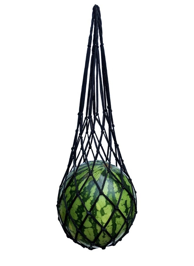 2-Pack Melon Hammock net Bag to Prevent Falling,Perfect for Growing Cantaloupe Pumpkin Watermelon in Vertical Garden Black