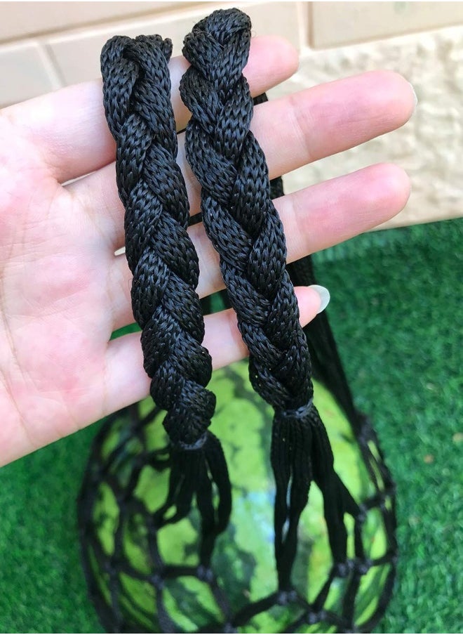 2-Pack Melon Hammock net Bag to Prevent Falling,Perfect for Growing Cantaloupe Pumpkin Watermelon in Vertical Garden Black