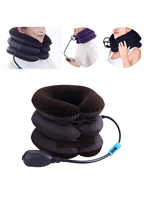 RP ENTERPRISE pars Neck Traction Air Bag with 3 Layer Inflatable Pillow for Neck Support and Relaxation