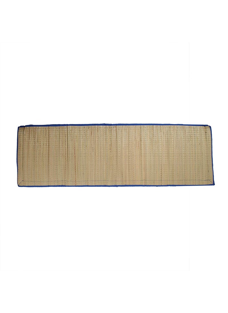 KALA DARSHAN CRAFTS BAZAAR Foldable Mat Korai River Grass Chatai 121 X 198 cm Product Magic with 30MM Soft Foam Comfert Mattress