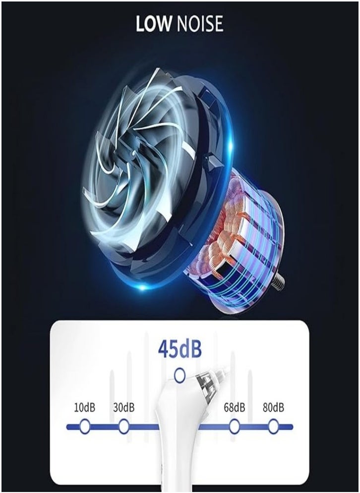 Home intelligent constant temperature ear dryer, 3 wind speeds, dry and protect the ear canal, 3 types of earplugs, suitable for babies and adults