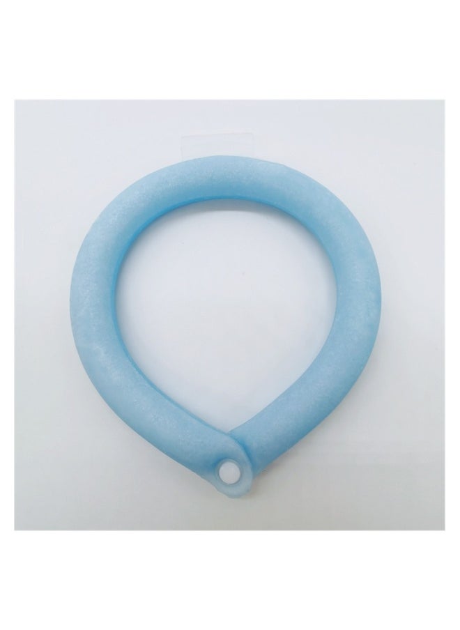 Neck Cooling Tube, Wearable Cooling Neck Wraps, Relief for Hot Flashes and Summer Heat, Ice Cooling Neck Tube for Outdoor Indoor Hot Flashes, Reusable Neck Cooler (Blue)