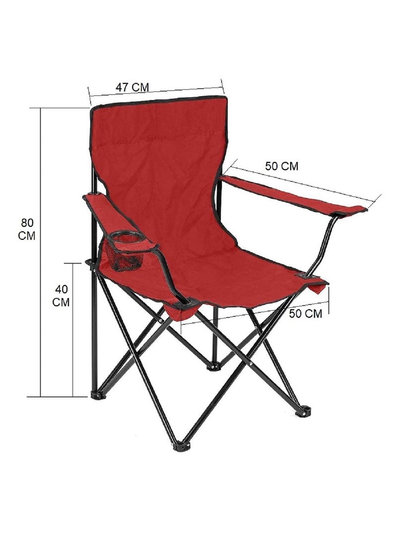 MBUYS MALL Big Folding Camping Chair Portable Carry Bag for Storage and TravelingOutdoor Beach Chair Big