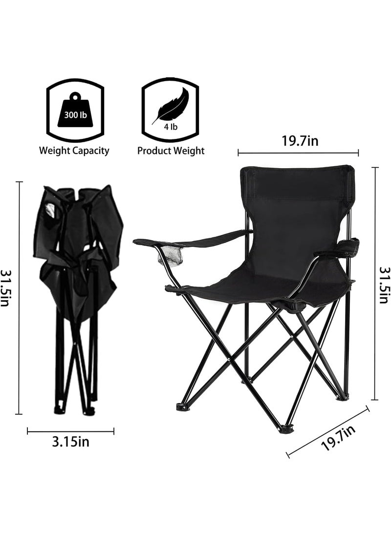 Multicolor Camping Folding Chair Portable Nylon Fabric Collapsible Outdoor Chair with Carrying Bag Ideal for Fishing Beach Picnic Garden Lawn and Patio