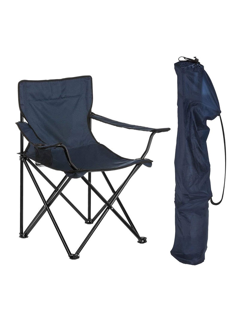 Multicolor Camping Folding Chair Portable Nylon Fabric Collapsible Outdoor Chair with Carrying Bag Ideal for Fishing Beach Picnic Garden Lawn and Patio