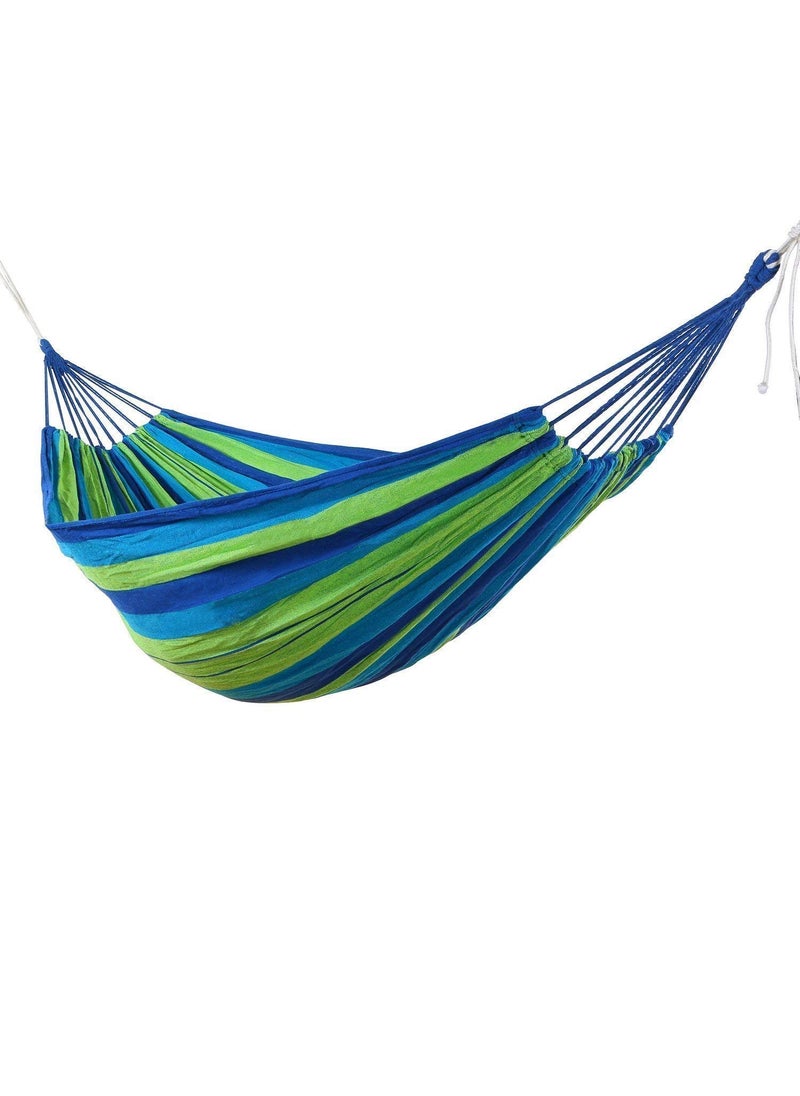 HomeFast Outdoor Picnic Garden Hammock Hang Bed Portable Travel Camping Swing Canvas Stripe Hang Bed