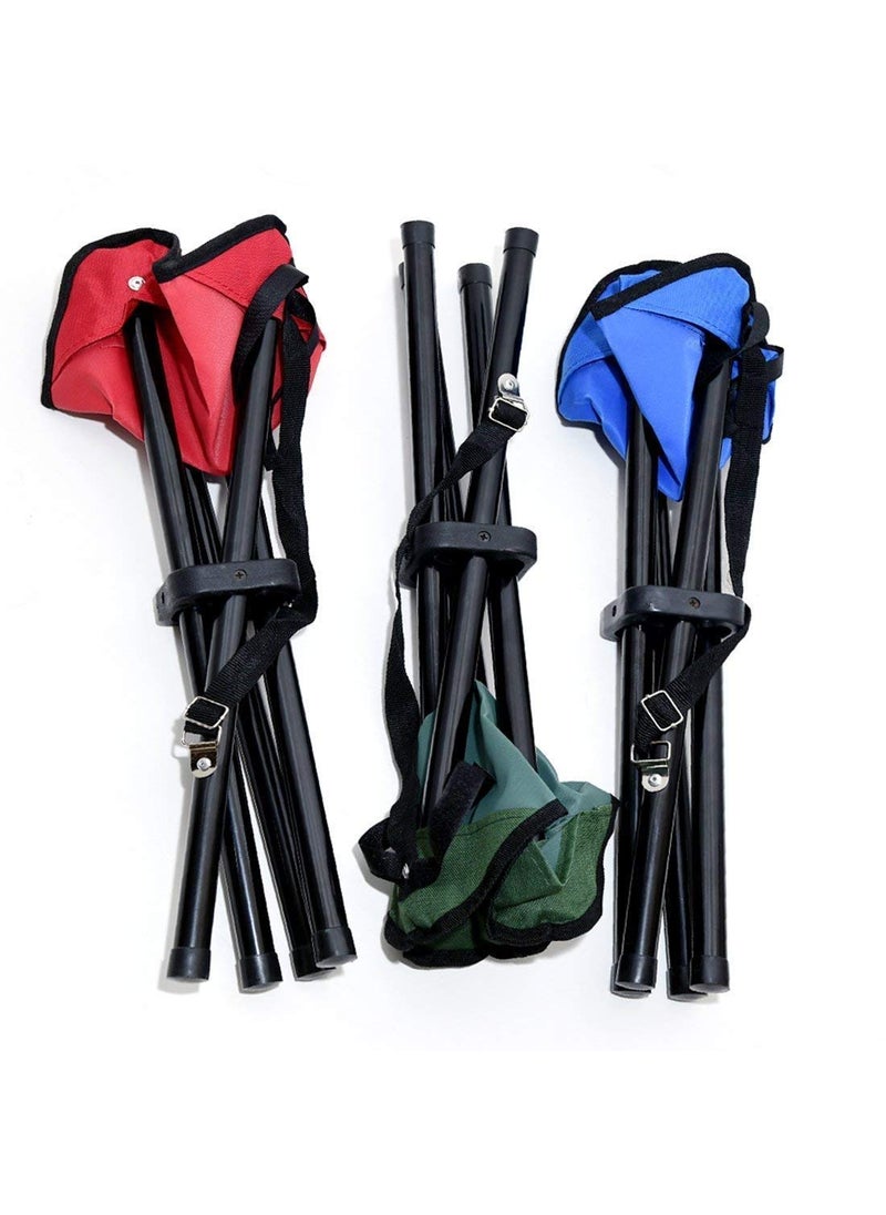 SAMARTH ZONE 4 Legs Chair Seat for HikingFishingPicnicTravelBeachBBQ Garden Lawn with Strap Foldable Portable Travel Chair Perfect Adult Chair Outdoor Mini Folding Chair