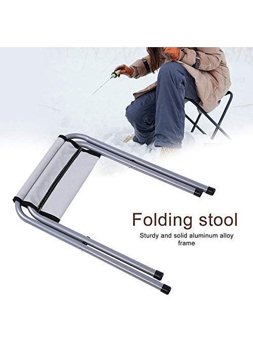 HETVIN Portable Folding Camping Stool for Travelling Hiking BBQ Fishing Chair Picnic Lawn Patio Beach Stool for Adults Lightweight Outdoor Collapsible Camp Stool Barbecue Sitting Garden Stool