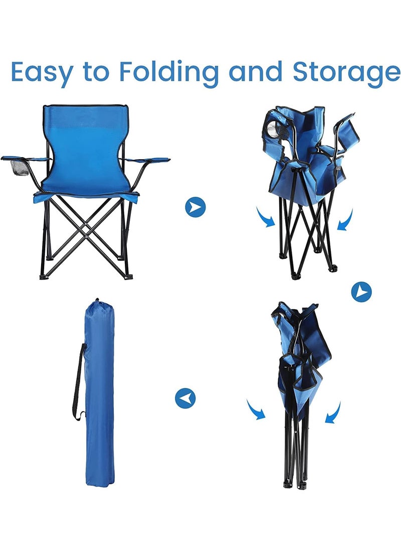 LOXBEE Portable Folding Picnic Outdoor Camping Chairs Garden Picnic Travelling Lawn Patio Outdoor Collapsible Chairs with Carrying Bag 1 Piece Color May Be Vary