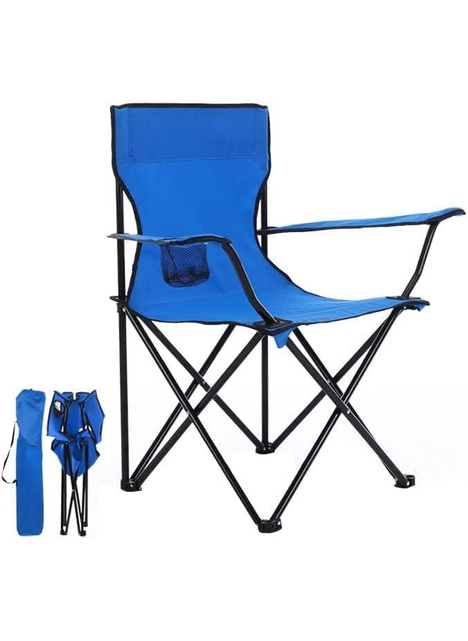 LOXBEE Portable Folding Picnic Outdoor Camping Chairs Garden Picnic Travelling Lawn Patio Outdoor Collapsible Chairs with Carrying Bag 1 Piece Color May Be Vary