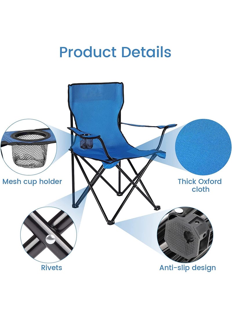 LOXBEE Portable Folding Picnic Outdoor Camping Chairs Garden Picnic Travelling Lawn Patio Outdoor Collapsible Chairs with Carrying Bag 1 Piece Color May Be Vary