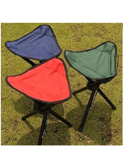 BESTOTTAM Portable Folding Tripod StoolOutdoor Fishing ChairLightweight Portable Tripod Camp Stool for Backpacking Hunting Hiking Picnic Garden Seating Stool