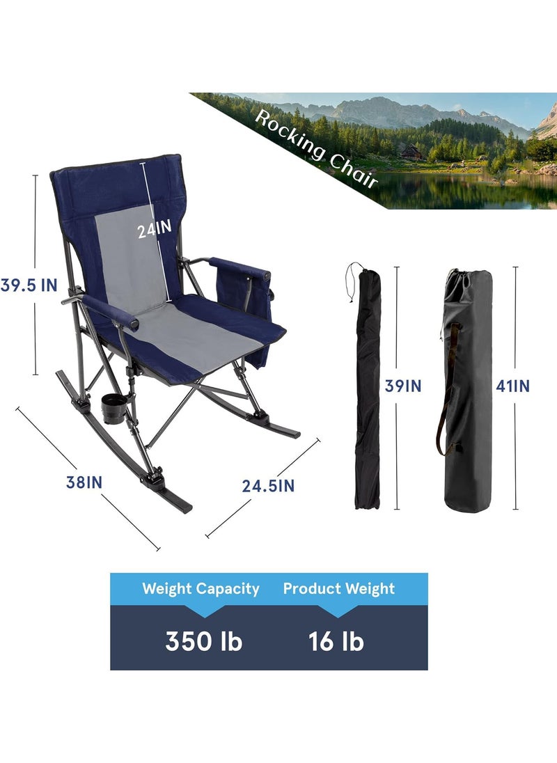 AWOKZA Camping ChairCompact Backpacking Chair Portable Folding Chair Beach Chair with Side Pocket headrest and FootRest Lightweight Hiking Chair