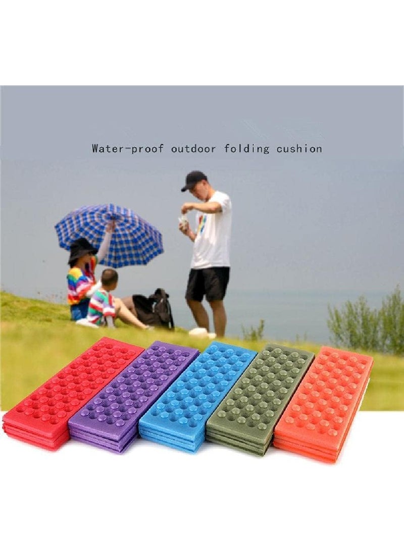Apurk Foldable Seat Cushion Portable Lightweight Mini Waterproof Foam Mat Seating Pad for PicnicCampingOutdoorTravelFishingBeach Activities Comfort Cushion Pack of 1Multicolor