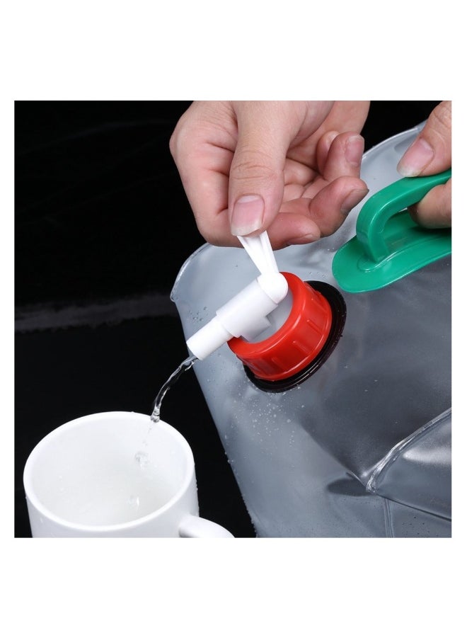 Portable 20L Collapsible Water Storage Carrier Bag for Outdoor Activities - Ideal for Camping, Hiking, Beach Trips, Picnics, and Emergency Use in Gardens and Cycling.