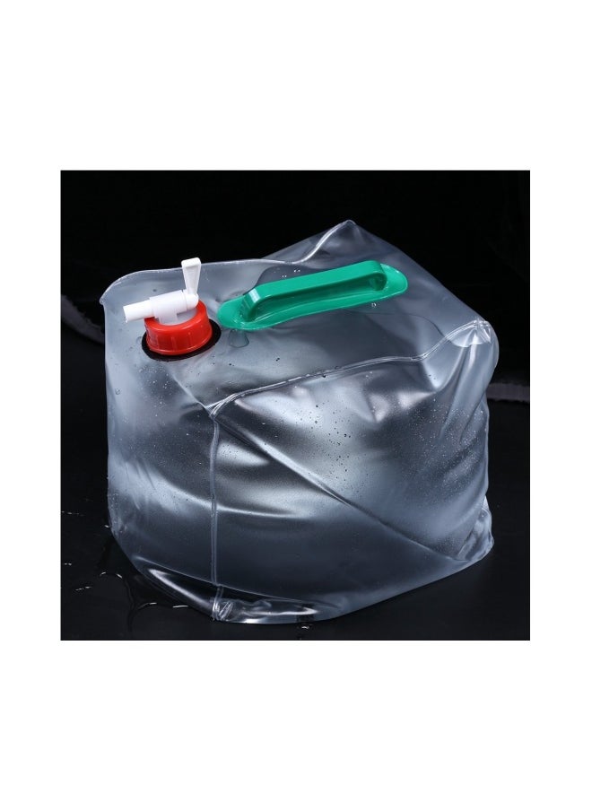 Portable 20L Collapsible Water Storage Carrier Bag for Outdoor Activities - Ideal for Camping, Hiking, Beach Trips, Picnics, and Emergency Use in Gardens and Cycling.