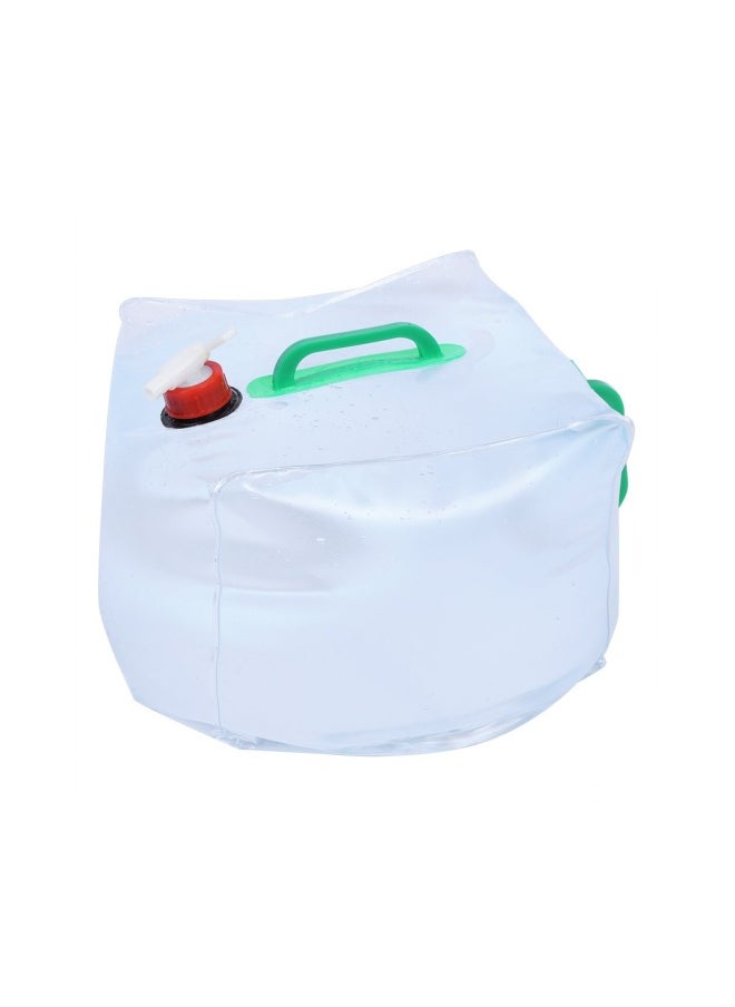 Portable 20L Collapsible Water Storage Carrier Bag for Outdoor Activities - Ideal for Camping, Hiking, Beach Trips, Picnics, and Emergency Use in Gardens and Cycling.