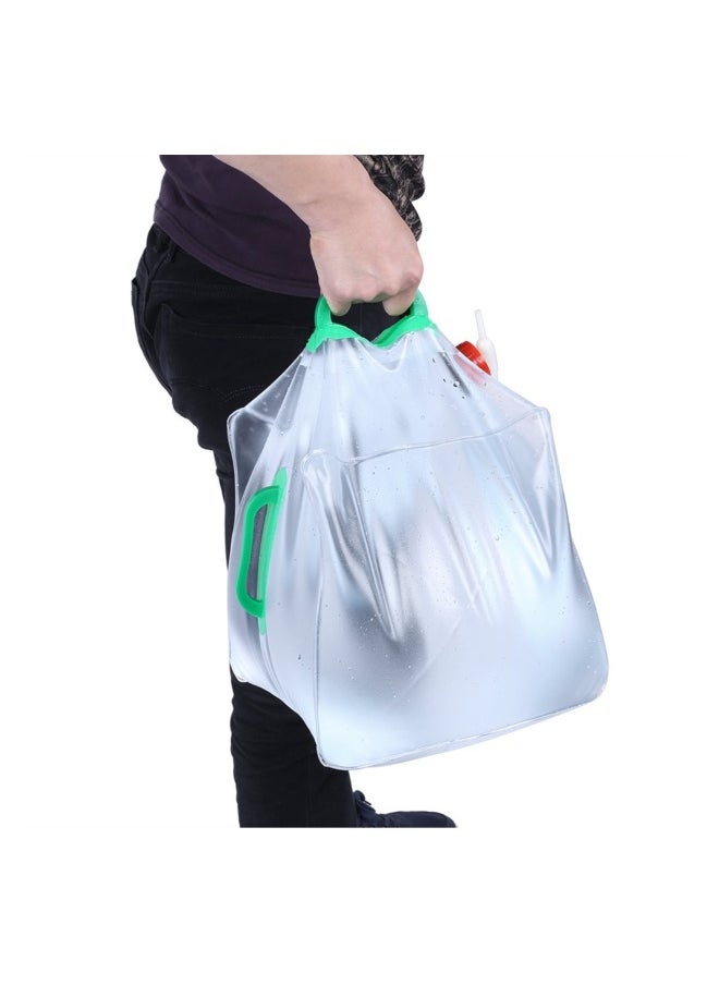 Portable 20L Collapsible Water Storage Carrier Bag for Outdoor Activities - Ideal for Camping, Hiking, Beach Trips, Picnics, and Emergency Use in Gardens and Cycling.