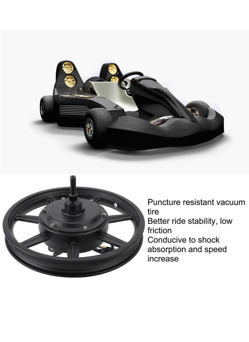 14inch Wheel Hub Motor 36‑60V 350W‑500W Single Shaft Disc Brake Hub Motor With Right Output Line for Electric Motorbike Scooter Bicycle
