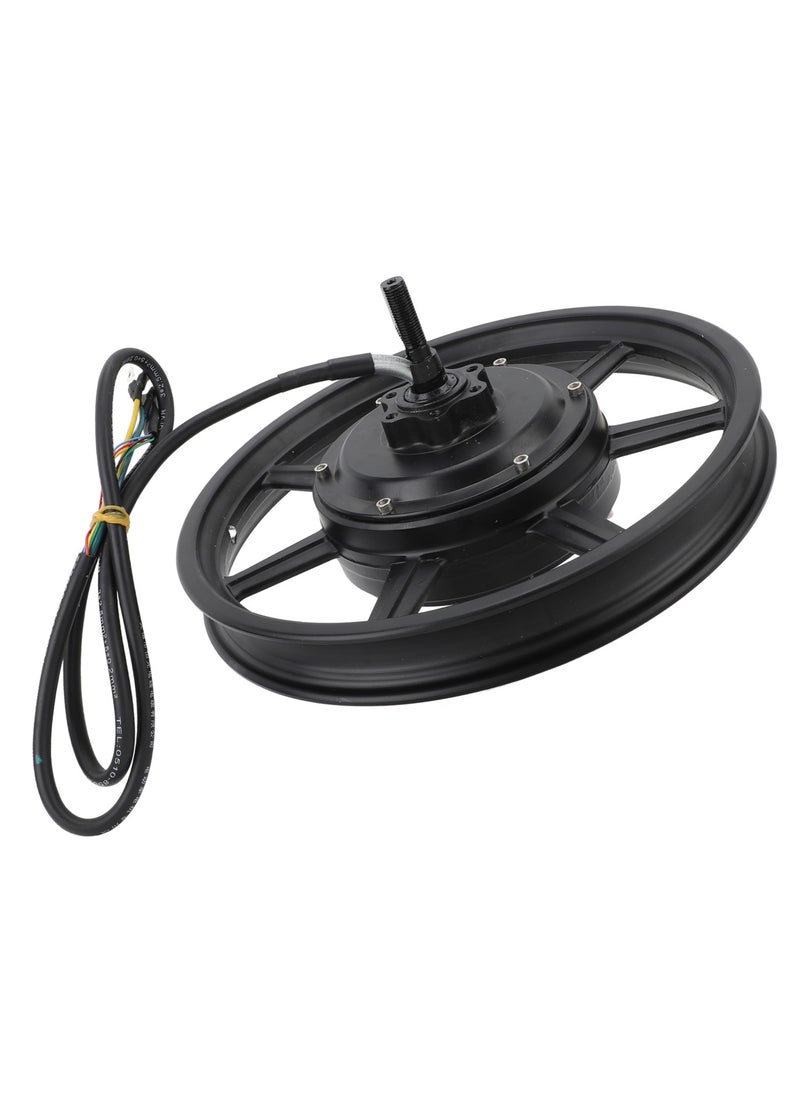14inch Wheel Hub Motor 36‑60V 350W‑500W Single Shaft Disc Brake Hub Motor With Right Output Line for Electric Motorbike Scooter Bicycle