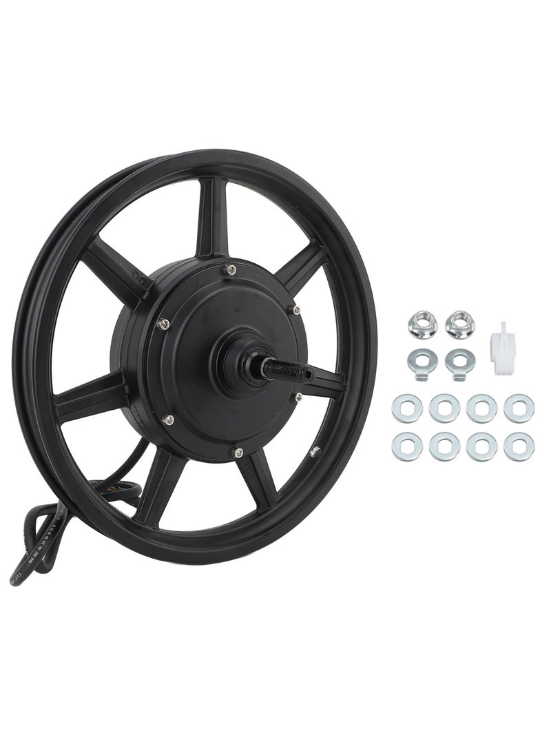 14inch Wheel Hub Motor 36‑60V 350W‑500W Single Shaft Disc Brake Hub Motor With Right Output Line for Electric Motorbike Scooter Bicycle